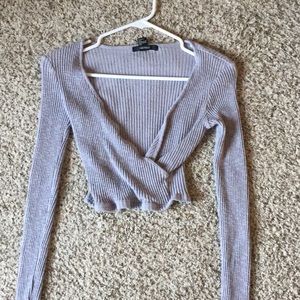 Long sleeve crop top